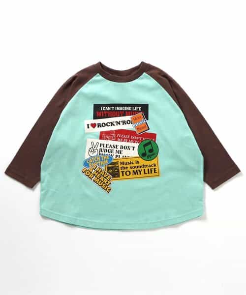 B NEWJACK ラグラングラフィックTシャツ