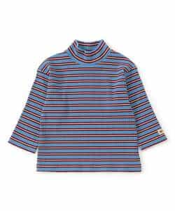 ★タイムセール★ハイネックリブボーダーTシャツ_973091