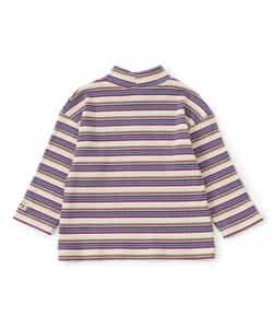 ハイネックリブボーダーTシャツ_948941