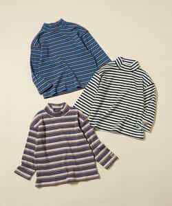 ハイネックリブボーダーTシャツ_948944