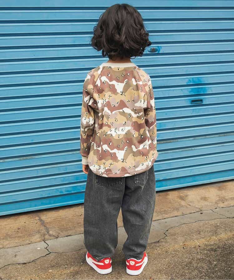 総柄ワッフルTシャツ_948953