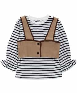 ★SALE★2Pセット ニットビスチェ付Tシャツ