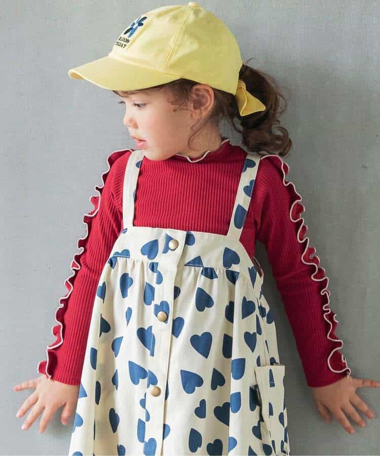 【リンク】袖フリルメロウリブTシャツ_987589
