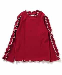 【リンク】袖フリルメロウリブTシャツ_987594
