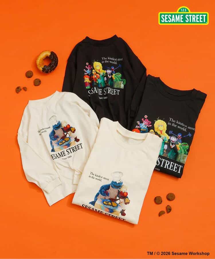 SESAME STREET フォトアート長袖Tシャツ_977456