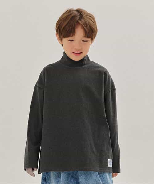 WEB限定  やわらか起毛ハイネックロンT