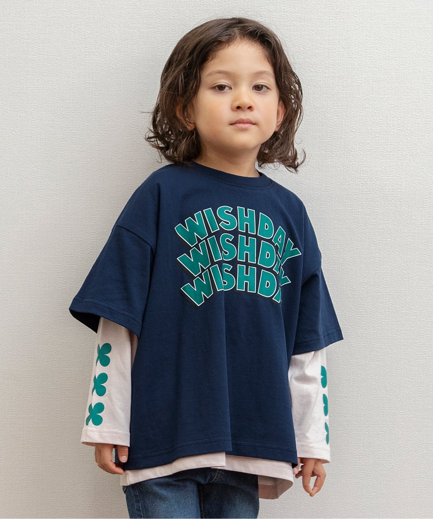 ☆タイムセール☆【2Pセット】3way袖プリントTシャツ（J406635