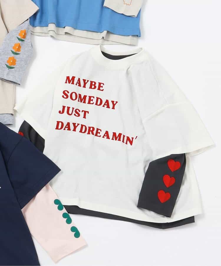 【2Pセット】3way袖プリントTシャツ