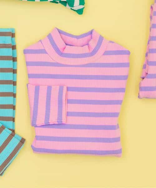 ★SALE★WEB限定  ボーダーリブロンT