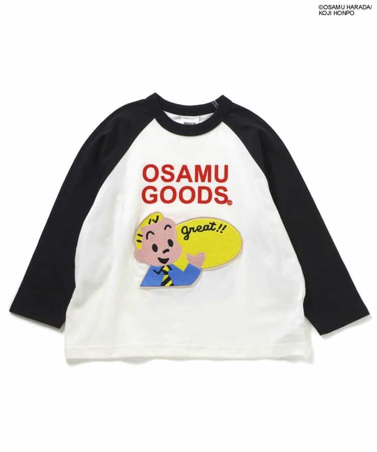 ＜OSAMU GOODS＞ラグランワッペン長袖Tシャツ_959694
