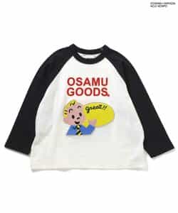 ＜OSAMU GOODS＞ラグランワッペン長袖Tシャツ_959694