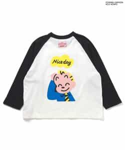 ＜OSAMU GOODS＞ラグランワッペン長袖Tシャツ_959695