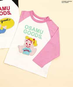 ＜OSAMU GOODS＞ラグランワッペン長袖Tシャツ_959693