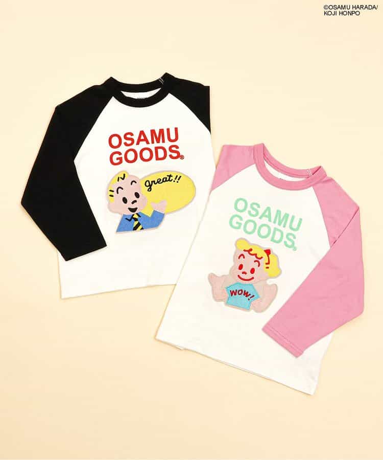 ＜OSAMU GOODS＞ラグランワッペン長袖Tシャツ_959702