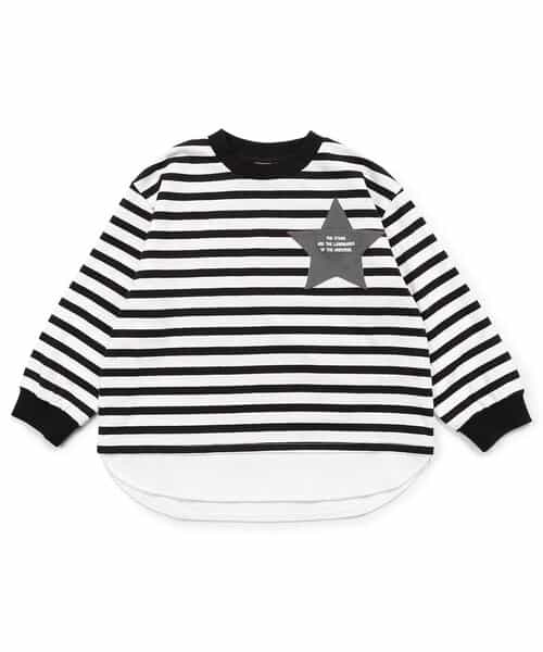 WEB限定 スターポケットレイヤード風Tシャツ