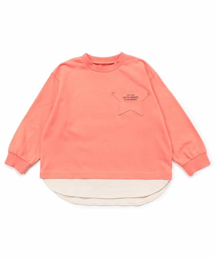 WEB限定 スターポケットレイヤード風Tシャツ