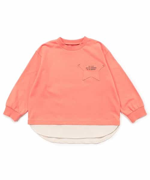 WEB限定 スターポケットレイヤード風Tシャツ