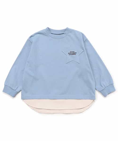 WEB限定 スターポケットレイヤード風Tシャツ