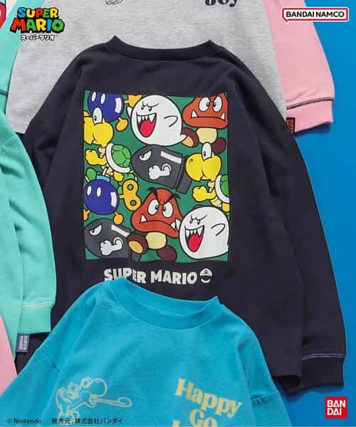 スーパーマリオ　ボックスTシャツ