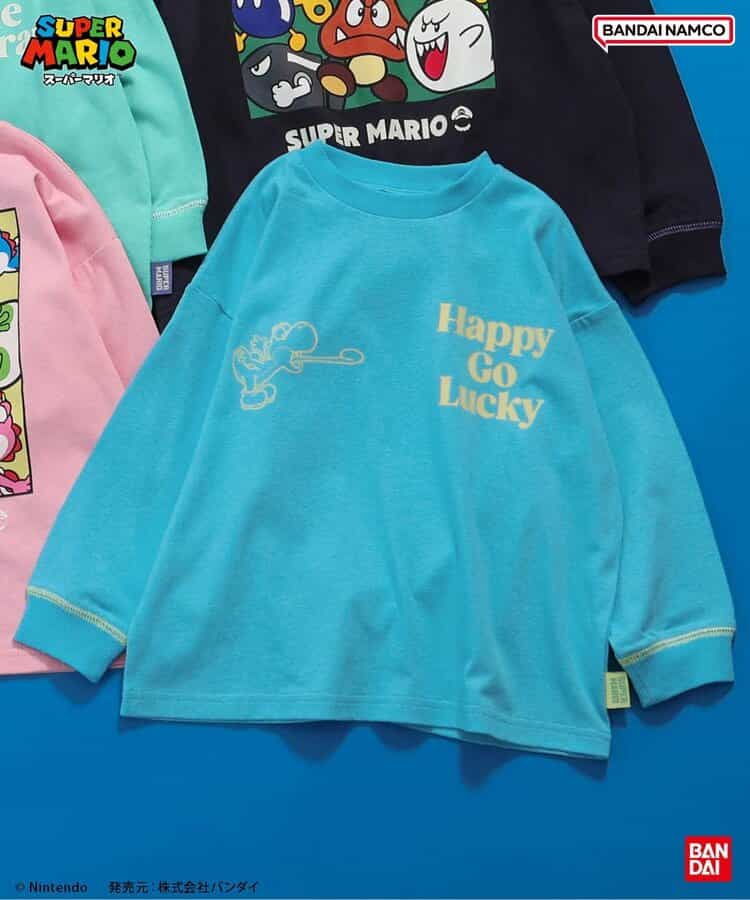 スーパーマリオ　ボックスTシャツ