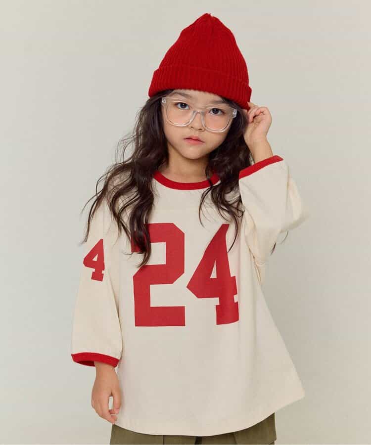 WEB限定 配色ナンバリングTシャツ