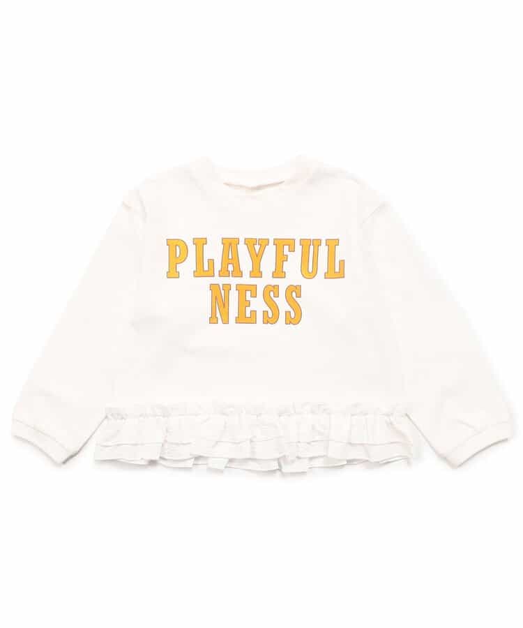 WEB限定 裾フリル長袖Tシャツ