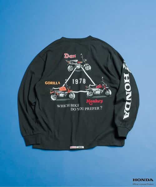 【リンク】Honda大人ヴィンテージグラフィック長袖Tシャ
