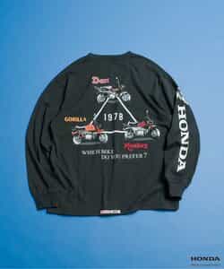 【リンク】Honda大人ヴィンテージグラフィック長袖Tシャ_934090