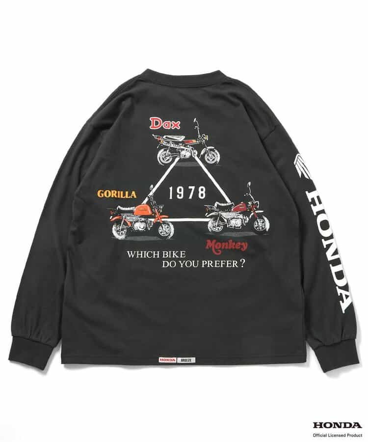 【リンク】Honda大人ヴィンテージグラフィック長袖Tシャ_934092