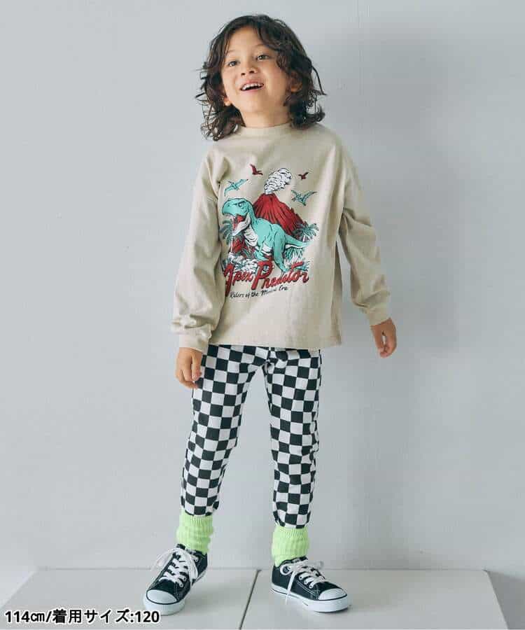 WEB限定  ゆったりシルエットグラフィックバリエーション長袖Tシャツ_979539