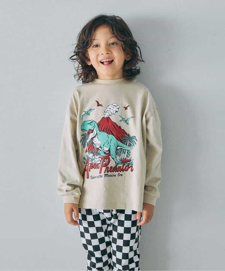 WEB限定  ゆったりシルエットグラフィックバリエーション長袖Tシャツ_979541