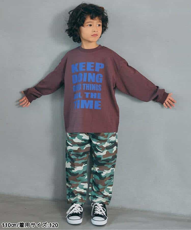 WEB限定  ゆったりシルエットグラフィックバリエーション長袖Tシャツ_979549