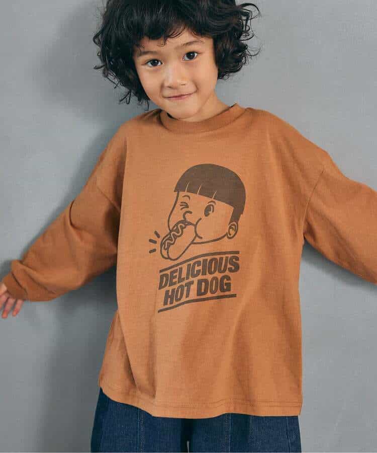 WEB限定  ゆったりシルエットグラフィックバリエーション長袖Tシャツ_979556