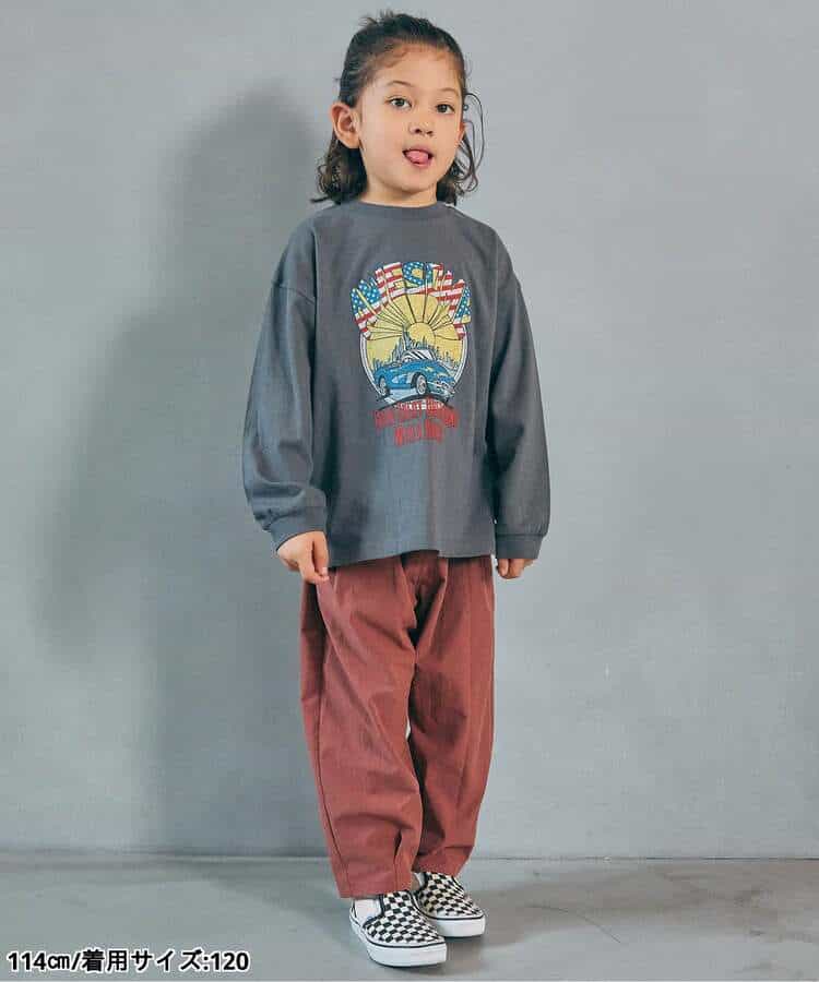WEB限定  ゆったりシルエットグラフィックバリエーション長袖Tシャツ_979558