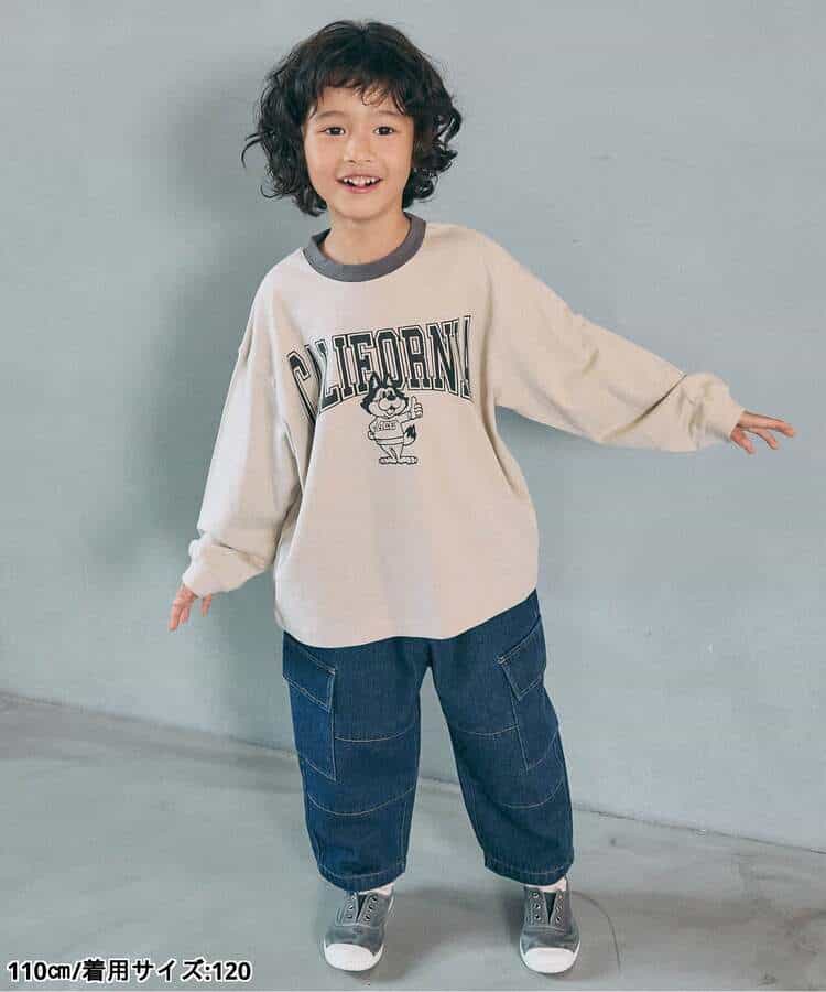 WEB限定  ゆったりシルエットグラフィックバリエーション長袖Tシャツ_979564