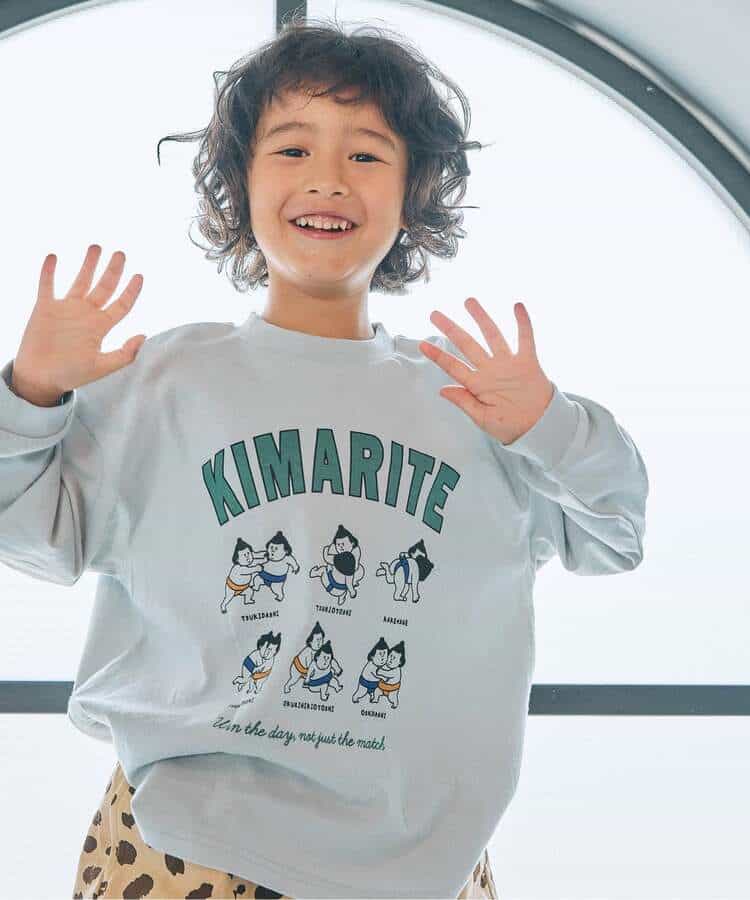 WEB限定  ゆったりシルエットグラフィックバリエーション長袖Tシャツ_981994