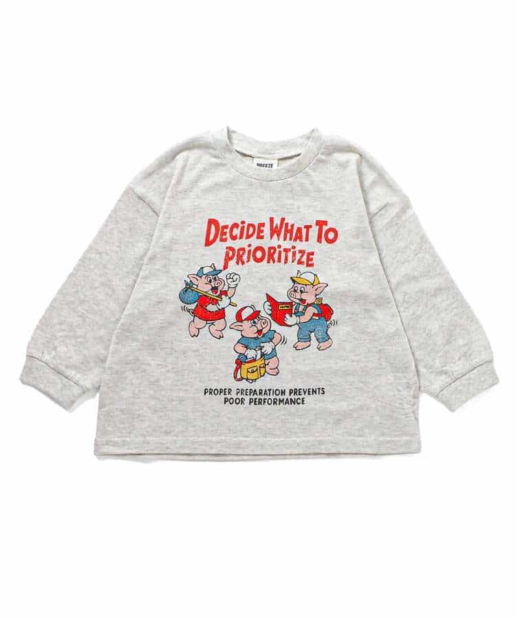 WEB限定  ゆったりシルエットグラフィックバリエーション長袖Tシャツ_982006