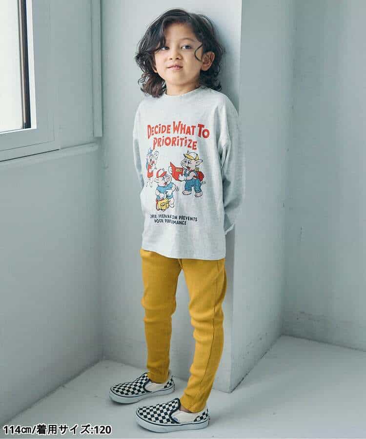 WEB限定  ゆったりシルエットグラフィックバリエーション長袖Tシャツ_982007