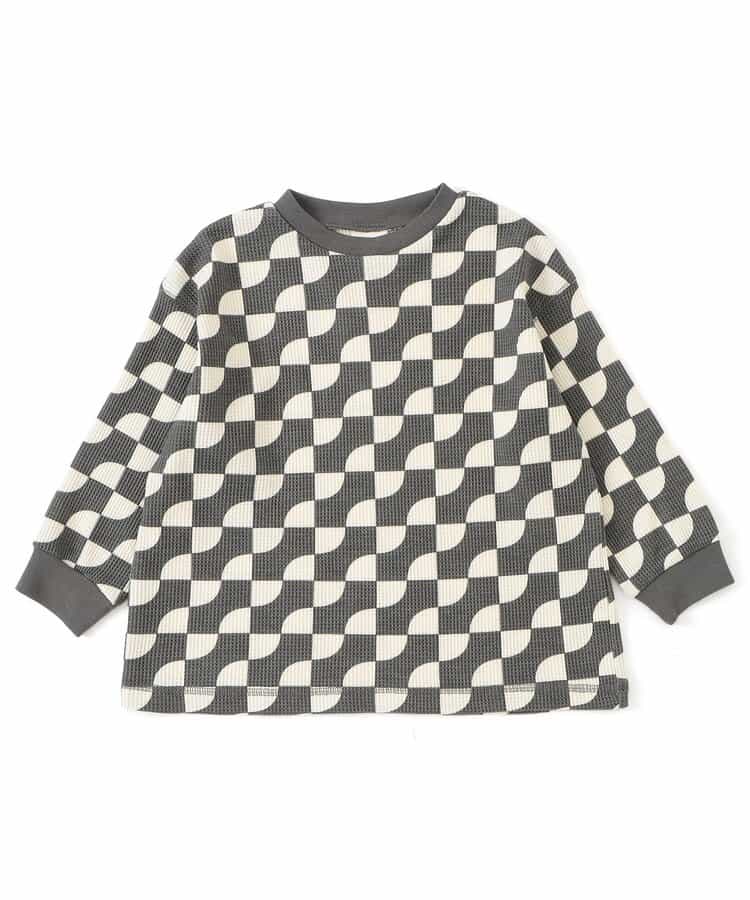 WEB限定  総柄＆ロゴワッフルTシャツ_948971