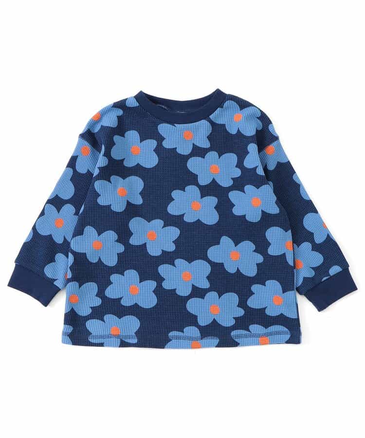 WEB限定  総柄＆ロゴワッフルTシャツ_948975