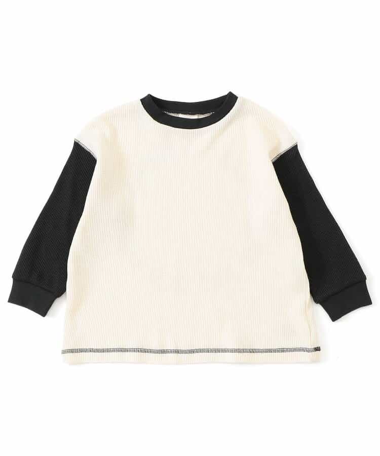 WEB限定  総柄＆ロゴワッフルTシャツ_948979