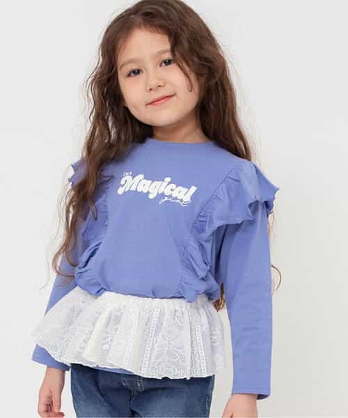 WEB限定 フリル長袖Tシャツ