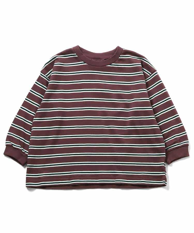 WEB限定  ゆったりシルエット無地・ボーダーTシャツ_946838