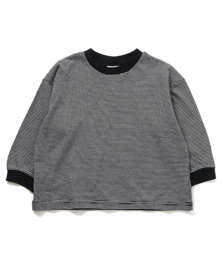 WEB限定  ゆったりシルエット無地・ボーダーTシャツ_946841