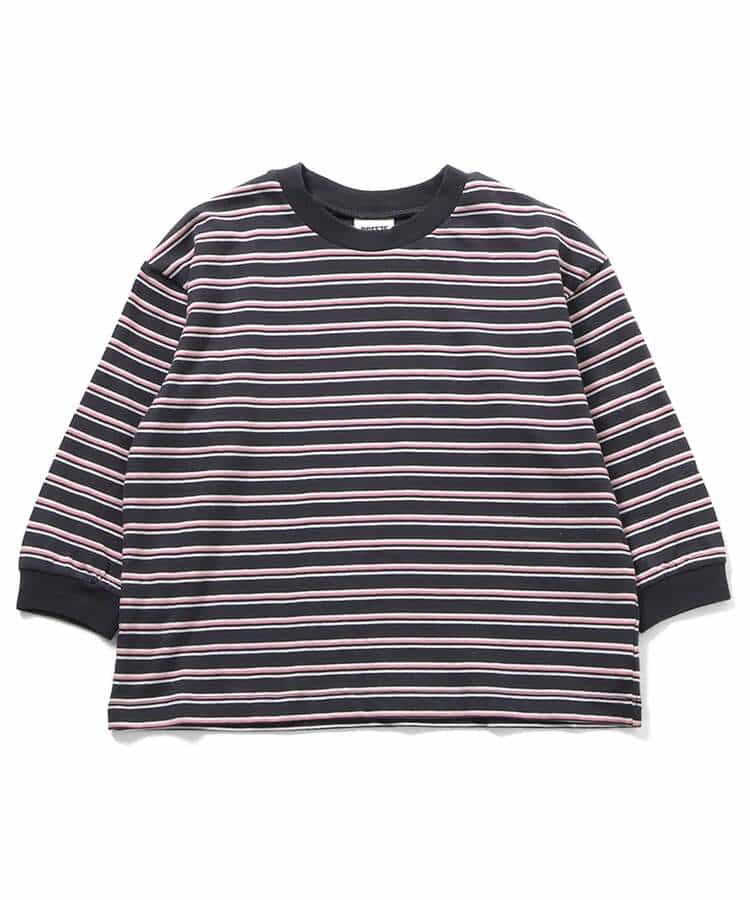 WEB限定  ゆったりシルエット無地・ボーダーTシャツ_946848