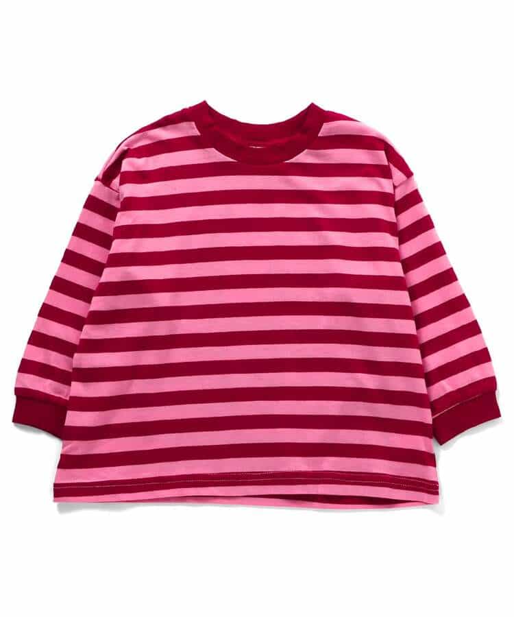 WEB限定  ゆったりシルエット無地・ボーダーTシャツ_946851