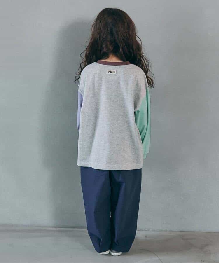 WEB限定  ゆったりシルエット無地・ボーダーTシャツ_946861