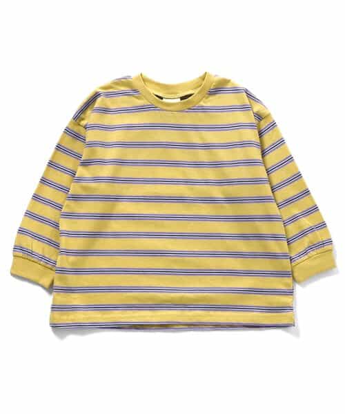 WEB限定  ゆったりシルエット無地・ボーダーTシャツ