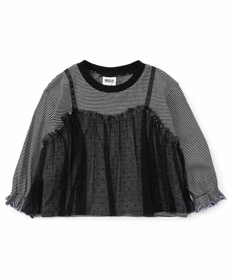 WEB限定  チュールレイヤードTシャツ