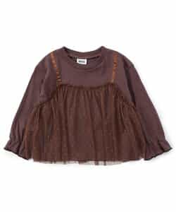 WEB限定  チュールレイヤードTシャツ_924780